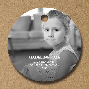 Schuljahr - B&W-Foto beibehalten Geschenkanhänger