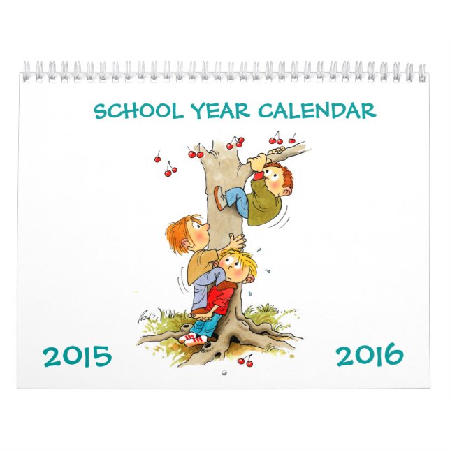 Schuljahr Kalender 2015 - 2016 für Kinder (Titelbild)