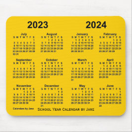 Schuljahreskalender 2023-2024 von Janz Gold Mousepad
