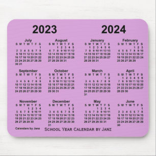 Schuljahreskalender 2023-2024 von Janz Plum Mousepad