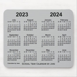 Schuljahreskalender 2023-2024 von Janz Silver Mousepad