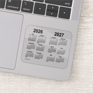Schuljahreskalender 2026-2027 von Janz Transparent Aufkleber