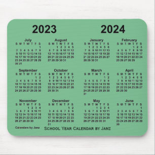Schuljahrskalender 2023-2024 von Janz Sea Green Mousepad