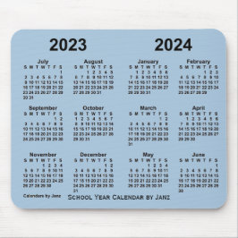 Schuljahrskalender 2023-2024 von Janz Steel Blue Mousepad