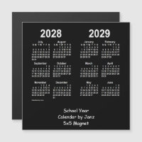 Schuljahrskalender 2028-2029 von Janz Neon White