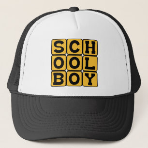 Schuljunge, männlicher Schüler Truckerkappe