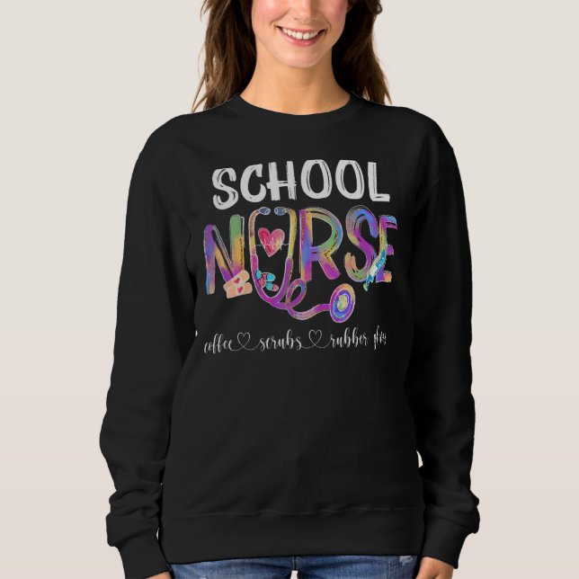 Schulkaffee-Schrott Rubber Gloves Nurses Da Sweatshirt (Vorderseite)