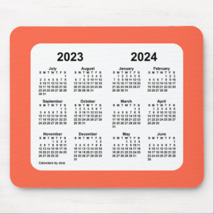 Schulkalender 2023-2024 von Janz Tomato Red Mousepad