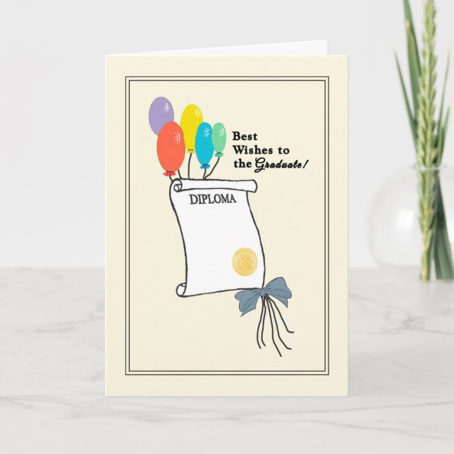 Schulkarte für Abschluss Karte (Vorderseite)