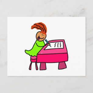 Schulkid Postkarte