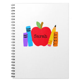 Schulkids NAME Apple Books Student Fun Notizblock