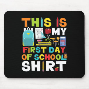 Schulkinder-Mädchen zurück in die Schule Mousepad