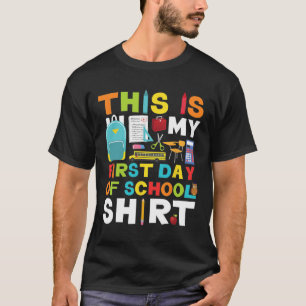 Schulkinder-Mädchen zurück in die Schule T-Shirt
