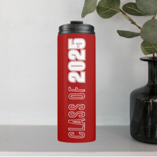 Schulklasse Rot und Weiß Thermosbecher