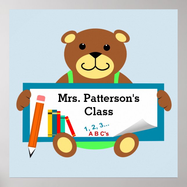 Schulklassen-Poster Poster (Vorne)