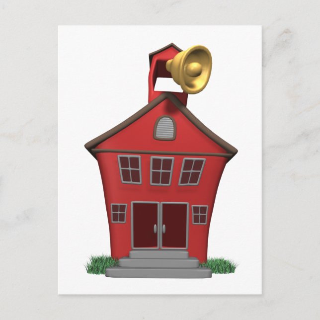 Schulklingeln Postkarte (Vorderseite)