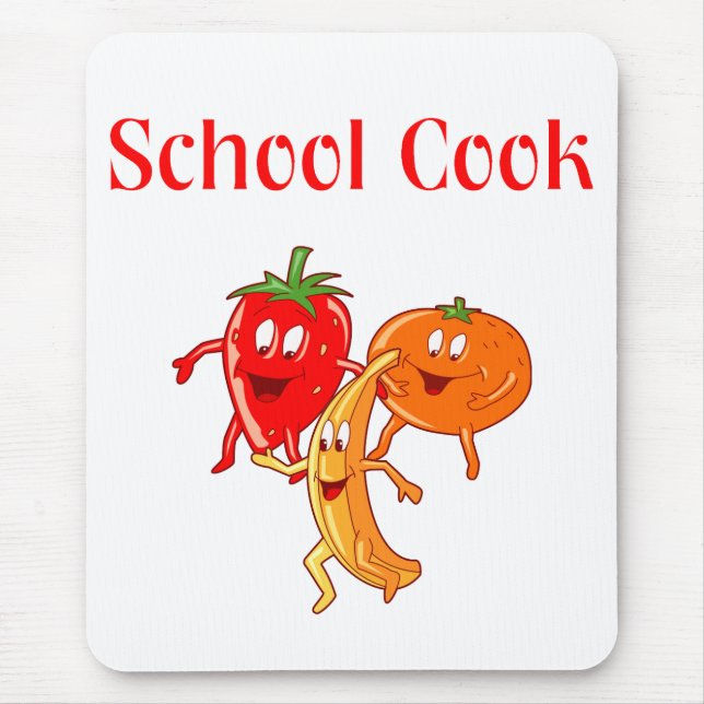 Schulkoch-Mausunterlage Mousepad (Vorne)