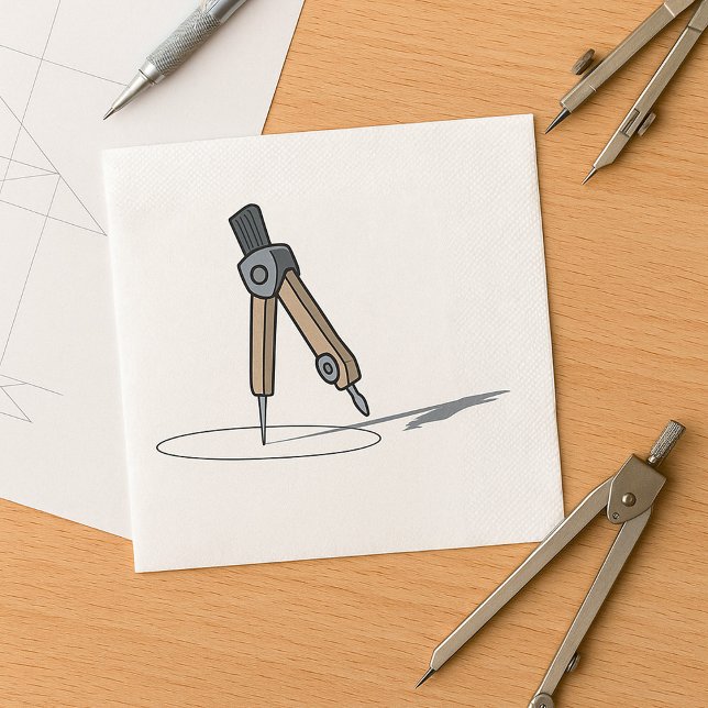 Schulkompass Napkins Serviette (Von Creator hochgeladen)