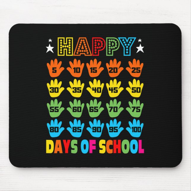 Schulkostüm für Kinder Mädchen Jungen 100 Tage Mousepad (Vorne)