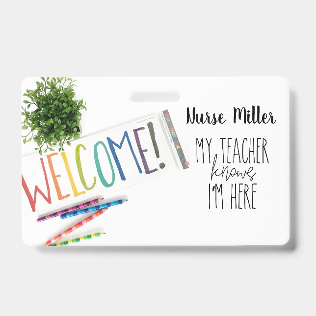 Schulkrankenhauspass Abzeichen, Regenbogen Ausweis (Vorderseite)