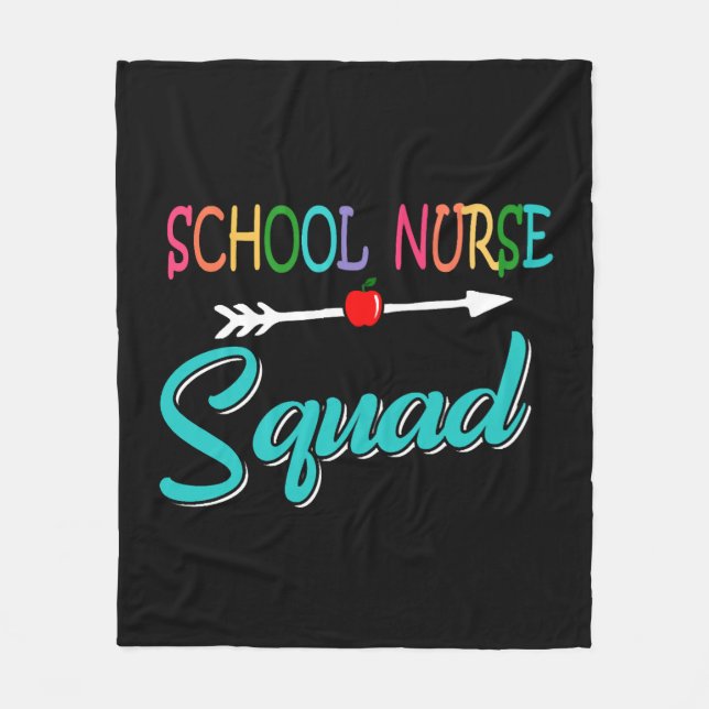 Schulkrankenkolade Fleecedecke (Vorderseite)
