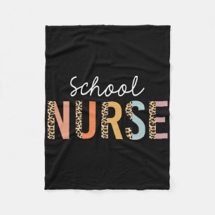 Schulkrankenpfleger Leopard Print Nursing CK to Sc Fleecedecke