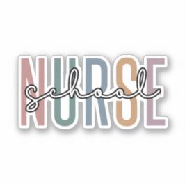 Schulkrankenpfleger | School Nurse RN Wertgeschenk Aufkleber