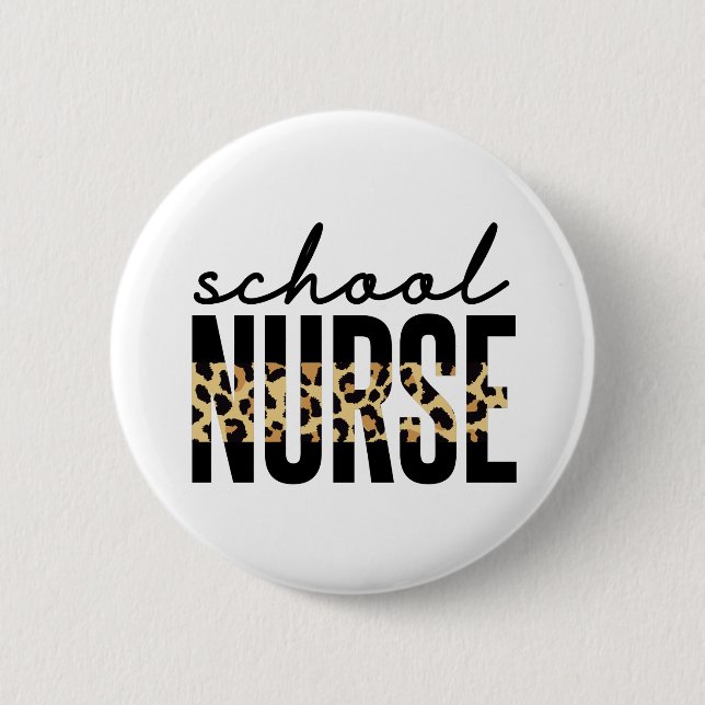 Schulkrankenpfleger | School Nurse RN Wertgeschenk Button (Vorderseite)