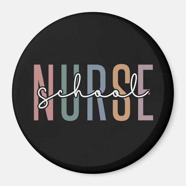 Schulkrankenpfleger | School Nurse RN Wertgeschenk Magnet (Vorne)