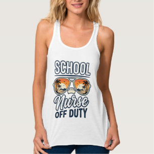 Schulkrankenschwester Außer Dienst Vintage Sonnenb Tank Top