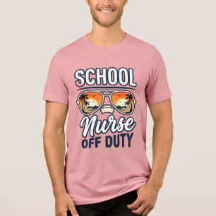Schulkrankenschwester Außer Dienst Vintage Sonnenb Tri-Blend Shirt