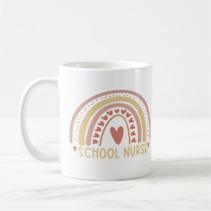 Schulkrankenschwester Boho Rainbow Niedlich Nursin Kaffeetasse