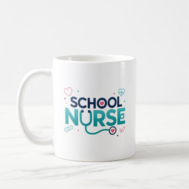 Schulkrankenschwester-Dankeschön-Geschenk Kaffeetasse (Links)