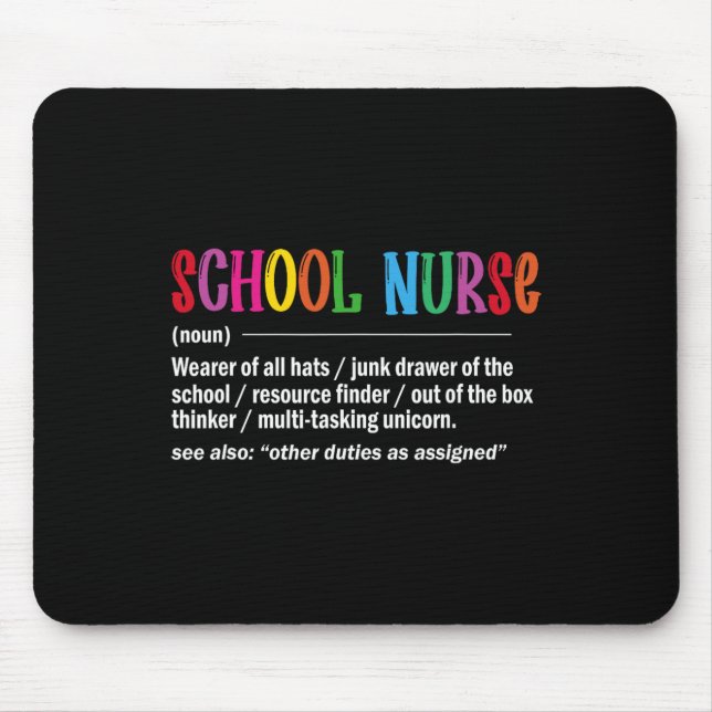 Schulkrankenschwester Definition Byck Zurück zur S Mousepad (Vorne)
