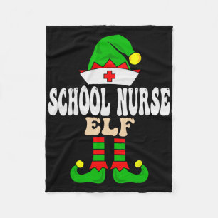Schulkrankenschwester-Elf Xmas passende Familien-G Fleecedecke