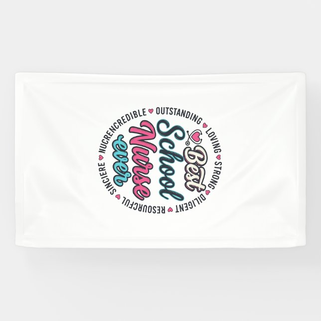 Schulkrankenschwester Ever Vintage Engraving Shirt Banner (Horizontal)