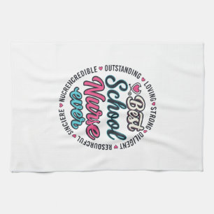Schulkrankenschwester Ever Vintage Engraving Shirt Geschirrtuch