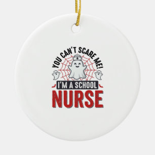 Schulkrankenschwester Halloween Geist Vintage-Shir Keramik Ornament