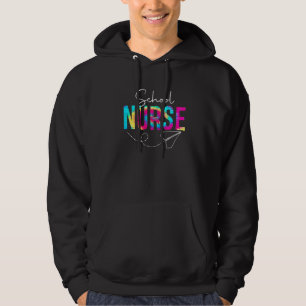 Schulkrankenschwester-Squad-Tie-Dye-Würdigungstag- Hoodie