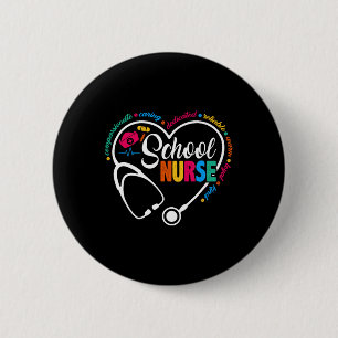 Schulkrankenschwester Vintage Love Herz Krankensch Button