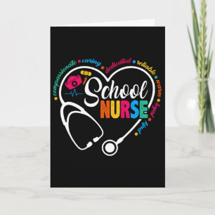 Schulkrankenschwester Vintage Love Herz Krankensch Karte