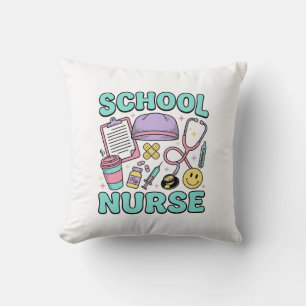 Schulkrankenschwester Vintage-Medizin-Collage-Shir Kissen