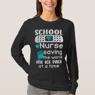 Schulkrankenschwestern retten die Welt mit einem E T-Shirt