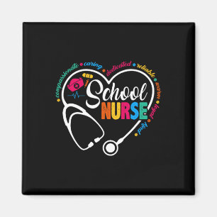 Schulkrankenversorgung Vintage Liebe Herzkrankheit Magnet