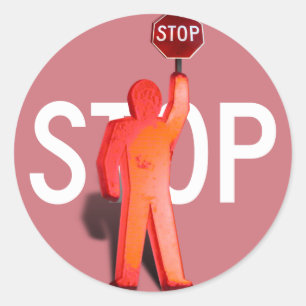 Schulkreuz Runder Aufkleber