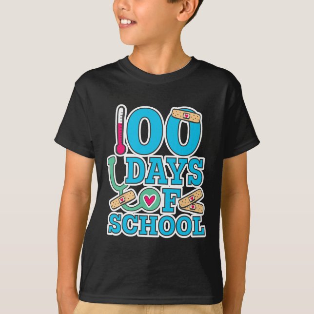 Schulkur 100 Schultage T-Shirt (Vorderseite)