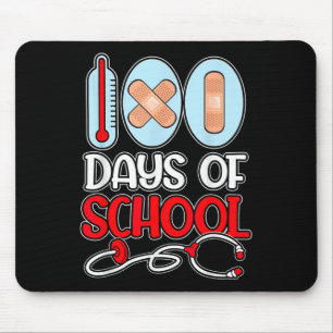 Schulkur 100 Tage Schulzeit LIEBE Stethoscope N Mousepad