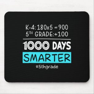 Schullehrer 1000 Tage schlauer 100 Tage Scho Mousepad