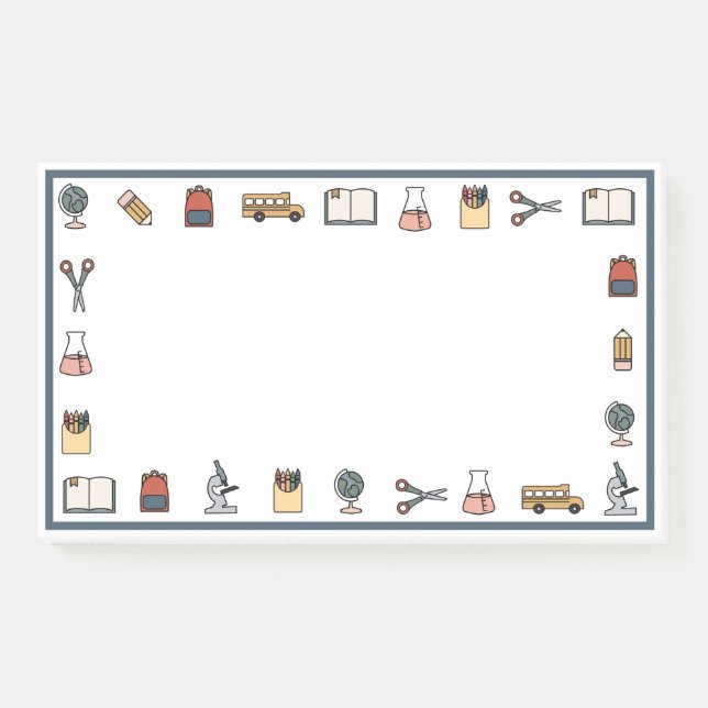 Schullehrer buchen große Notizen (Vorderseite)