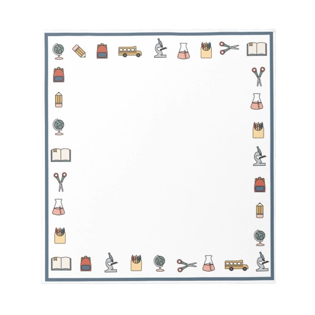 Schullehrer buchen große Notizen Notizblock (Vorderseite)